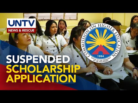 CHED, sinuspinde ang scholarship application para sa mga 1st year student