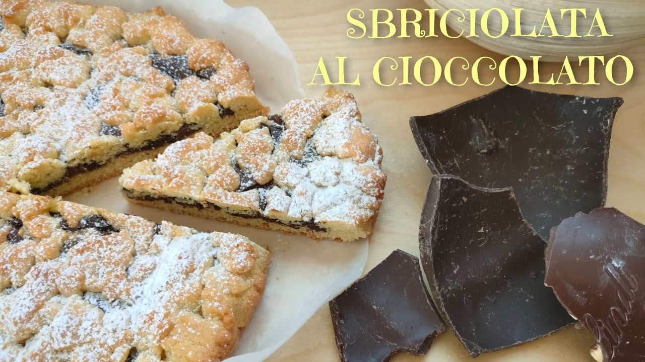CROSTATA SBRICIOLATA AL CIOCCOLATO 🤍RICICLO L' UOVO DI PASQUA🐣