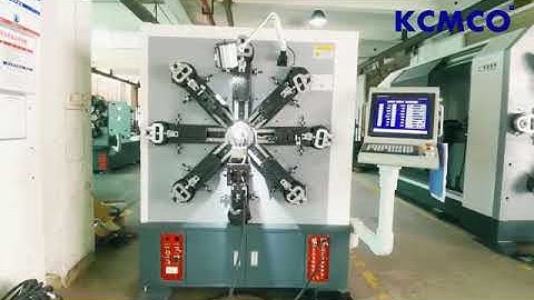 KCMCO CAMLESS CNC SPRING WIRE FORMING ROTATING MACHINE