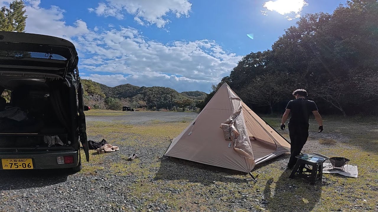 【ソロキャンプ】独身48歳ひとり旅の現実。（兵庫県、安室ダムキャンプ場）眠れない夜に