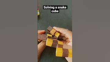 Solving a snake cube | wooden cube puzzle #cubing