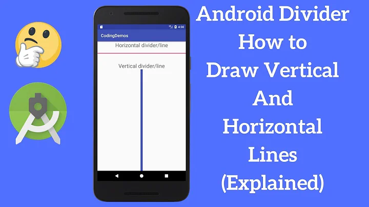 Android Divider - How to Draw Vertical And Horizontal Lines (Explained)