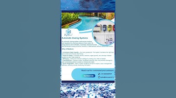 Automatic Dosing Systems: The Future of Swimming Pool Maintenance #SwimmingPools #SmartPools #Pool