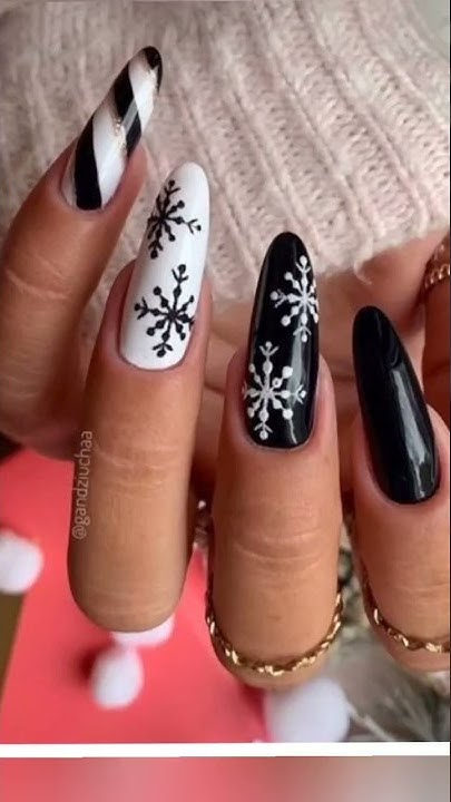 Зимние дизайны ногтей #идеидляманикюра #маникюр #ногти #nails - YouTube