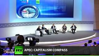 Horasis Chairman Frank-Jürgen Richter with Jim Rogers, Artyom Volynets and Chandran Nair - part 2