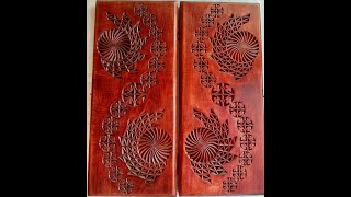 Геометрическая резьба по дереву. Урок 35 часть 6 (geometric wood carving)