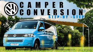 DIY VW T5 Camper Conversion  Start To Finish, Van Life UK (1/3) Beginner Build