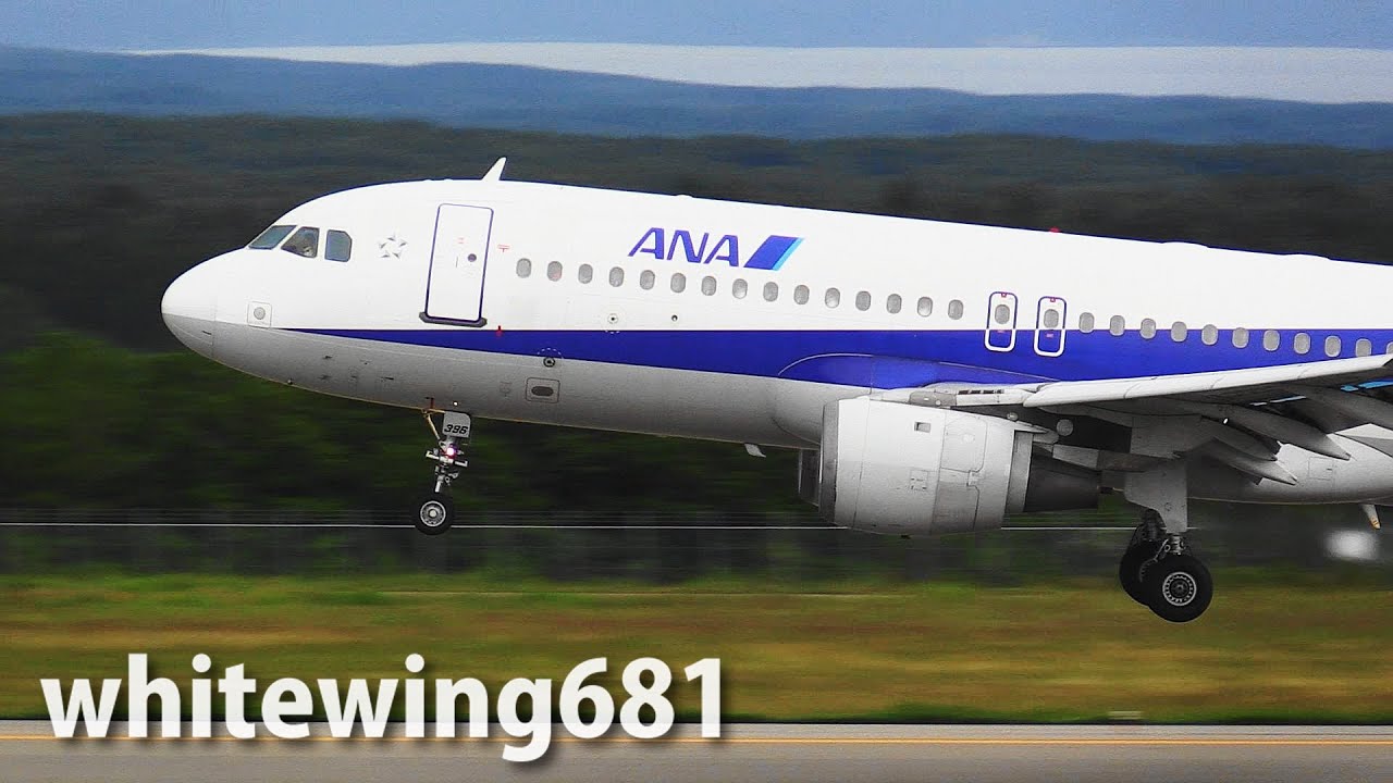 A320] ANA Airbus A320-200 JA8396 LANDING NOTO Airport 能登空港