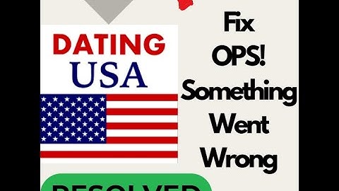 "Fix USA Dating App 