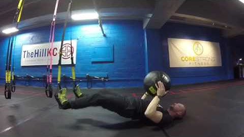 TRX Hamstring Curl with Med ball Press