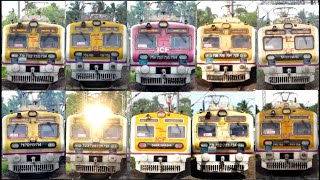 [12 in 1] Amazing Multicolored New Model EMU Local Trains arriving & departing Kulgachia Station