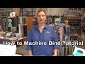 How to machine bind. No hand stitching!