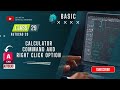 CLASS - 29 CALCULATOR COMMAND AND RIGHT CLICK OPTION || 3D with SHAHIL SHARMA #autocad #2d