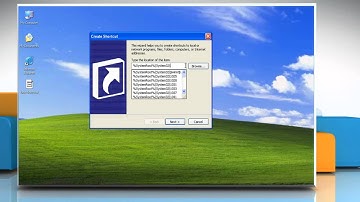 How to make a shortcut to Shut Down the computer on Windows® XP