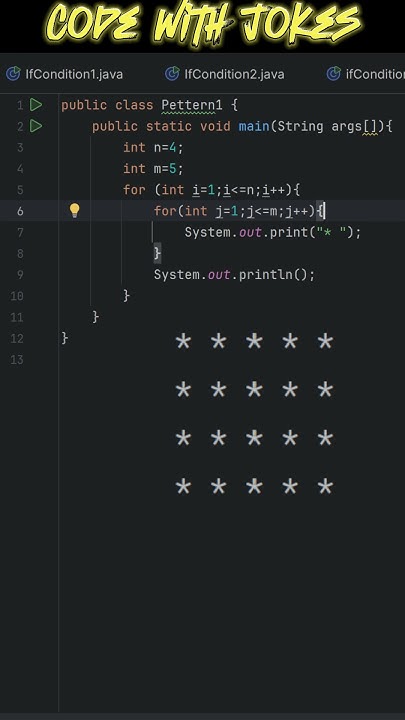 pattern printing in java (using for loop ) - YouTube
