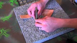 How to make a really simple Leather Knife Sheath