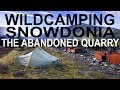 Wildcamping Snowdonia: Solo Wildcamp in the Abandoned Quarry | Dinorwic Slate Quarry