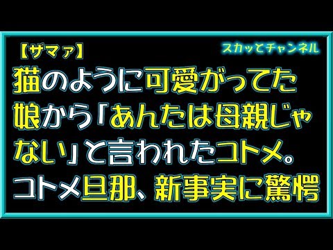 【ザマァ】猫のように可愛がってた娘から「あんたは母親じゃない」と言われたコトメ。コトメ旦那、新事実に驚愕