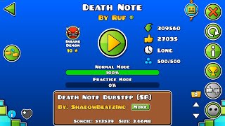 Death Note 100% (Insane Demon) by Ruf | Geometry Dash