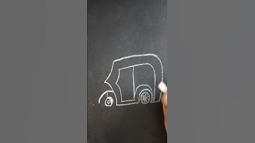 Autorickshaw drawing #art #drawing #autorickshaw