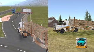 Grand Truck Simulator 2 - Carrying logs with dirty Scania 112 H