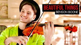 BEAUTIFUL THINGS - Benson Boone - Violin Cover by Caio Ferraz, Intrumental Version