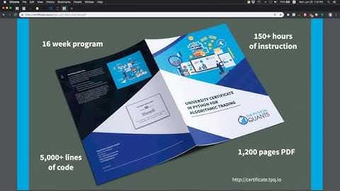 Introduction & Overview | Certificate Program in Python for Algorithmic Trading