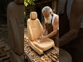 Amazing Wood Carving: Crafting a Full-Size Golden Mahindra Thar!🪵🔨