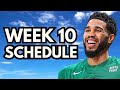 Confused About Week 10 Schedule? It's Why Your Team Isn't Winning