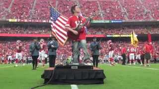 12 year old Aidan Fisher - Kansas City Chiefs National Anthem chords