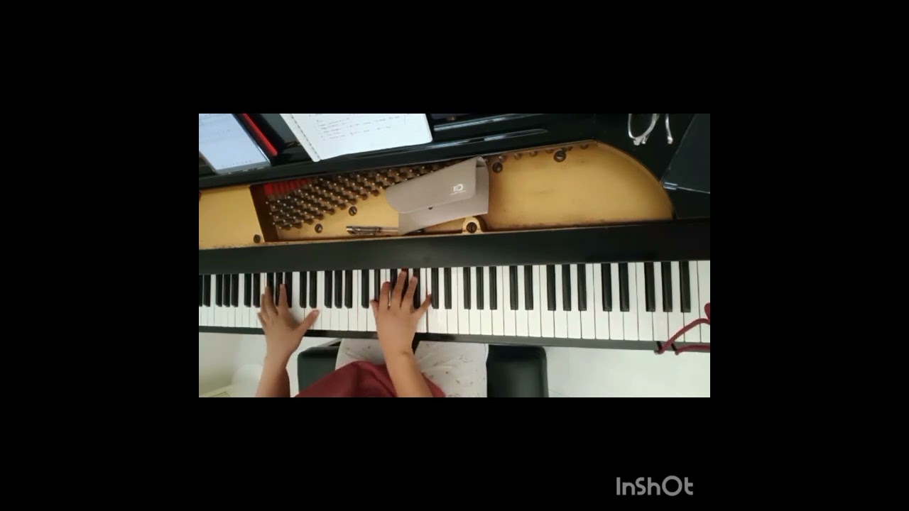 Maple leaf rag in Ab last page both hands piano demonstration at approximately tempo 20