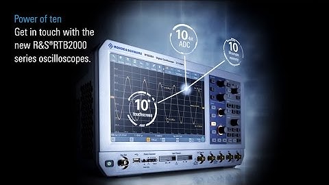 Rohde & Schwarz Oszilloskope RTB2000-Serie – höchste Signaltreue bei höchster Auflösung