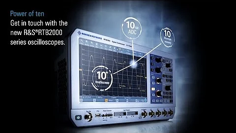 Rohde & Schwarz Oszilloskope RTB2000-Serie – höchste Signaltreue bei höchster Auflösung