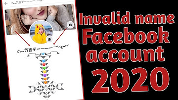 How to make invalid name facebook account||Gun name fb id||2020||