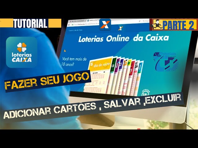 COMO FAZER SEU JOGO NO SITE LOTERIAS ONLINE ADICIONAR CARTÕES EXCLUIR E  SALVAR P/2ª 