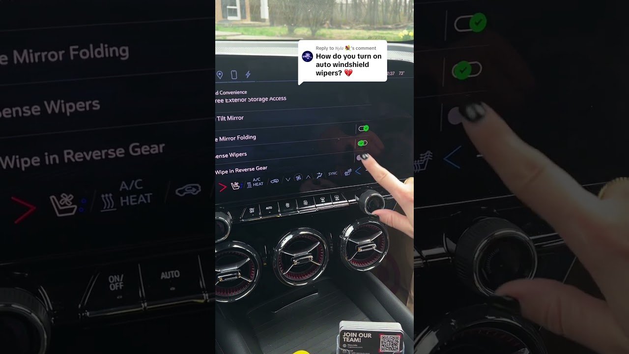 How To Turn On / Off Rain Sensing Wipers (Automatic Wipers) in the Chevy ☔️🌧️ 