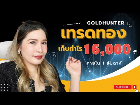 แชร์เทคนิค เทรดทองคำ รันเทรนฝั่ง Sell 16,000 จุด โดยเครื่องมือ Goldhunter