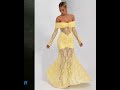 Off-Shoulder Bodycon Dress - Lace Long Sleeve Gown