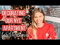 Christmas Decorate with Me | Minimal Christmas Decor | NYC Apartment Decor | This and Nat