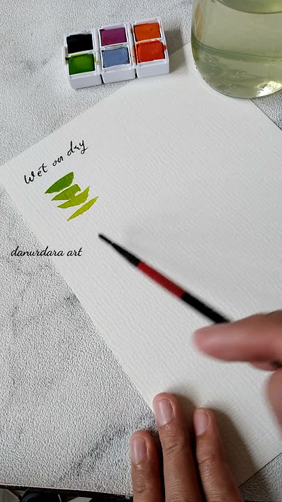 Dua Teknik Dasar Watercolor | Two Basic Watercolor Techniques