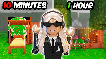 Building a BASE in 1 MINUTES, 5 MINUTES and 10 MINUTES in 99 NIGHTS IN THE FOREST