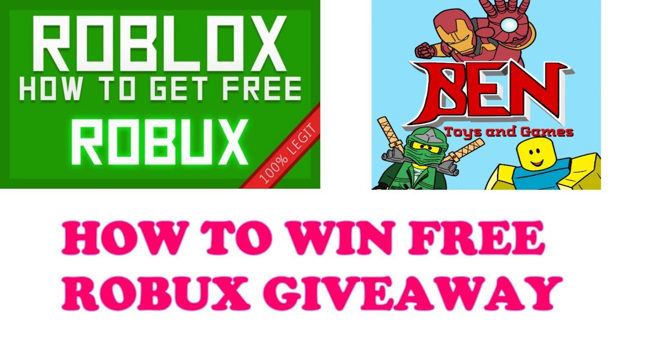 How To Join And Win Free Robux Giveaway Competition From Ben Toys And Games Youtube - ben toys and games xxxd free robux free robux giveaway join