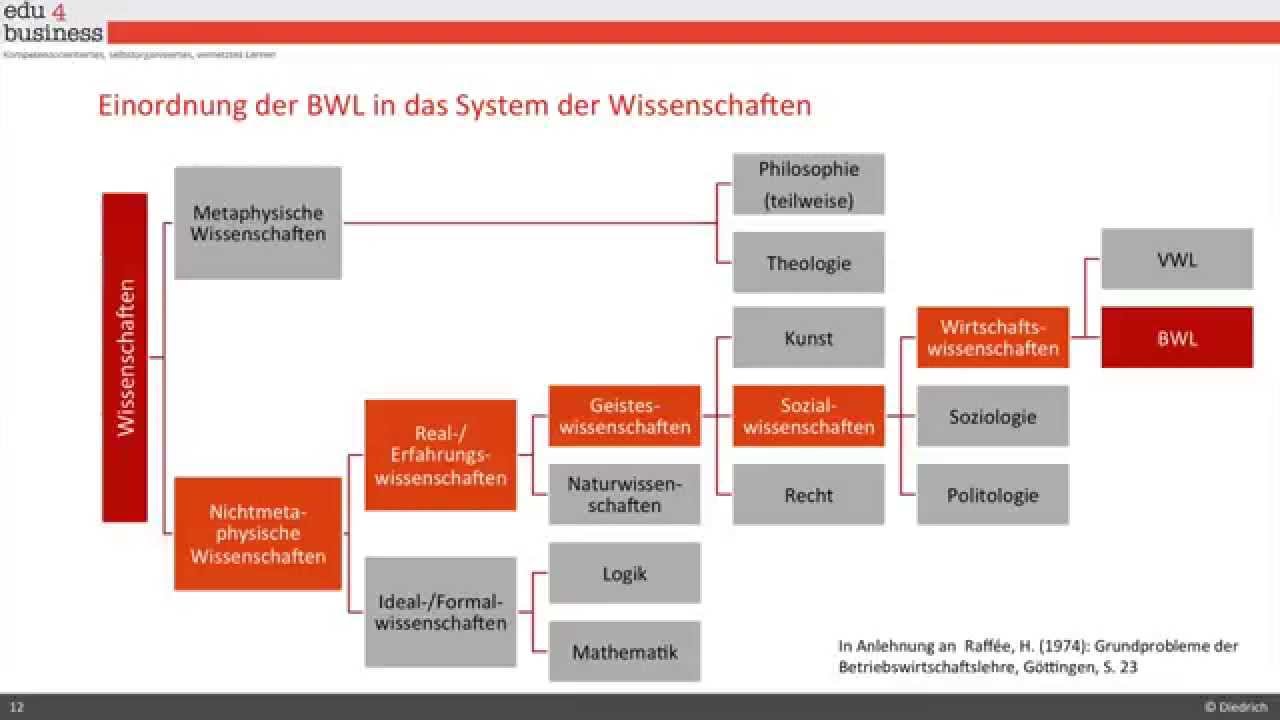 BWL als wissenschaftliche Disziplin