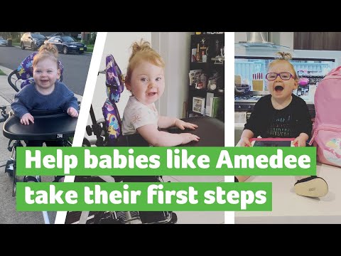 Help babies like Amedee take their first steps