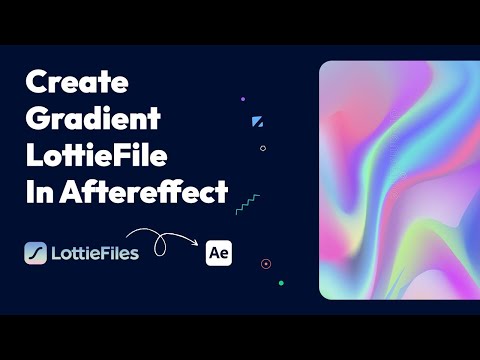 How to create Mesh gradient Lottie json file in after effect | Fill animation | grainy pixel