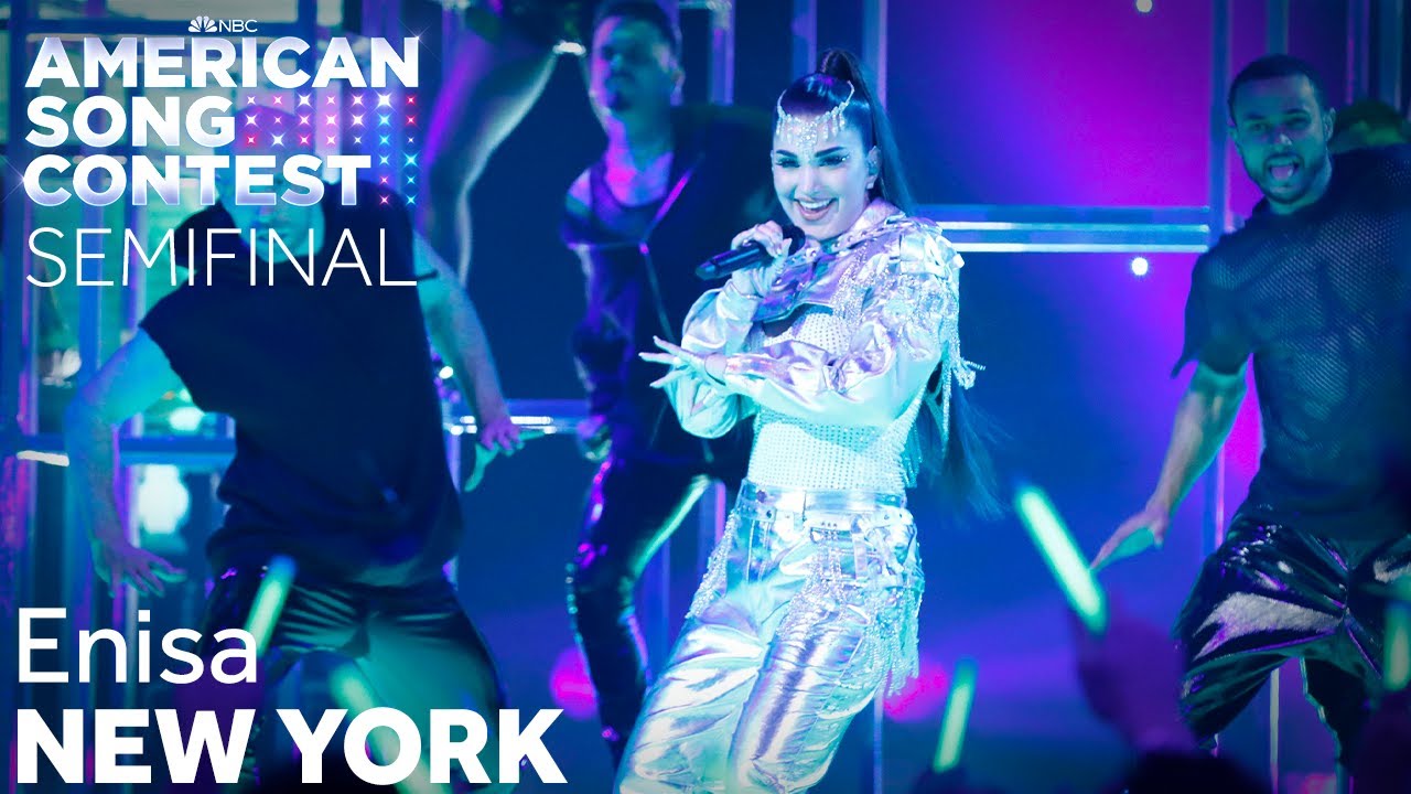 Enisa Performs "Green Light" LIVE At The Semifinals | American Song Contest