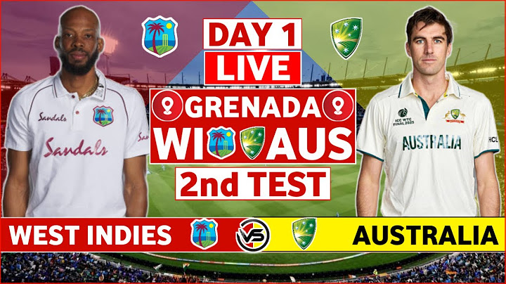 West Indies vs Australia 2nd Test Day 1 Live | WI vs AUS 2nd Test Live Scores & Commentary