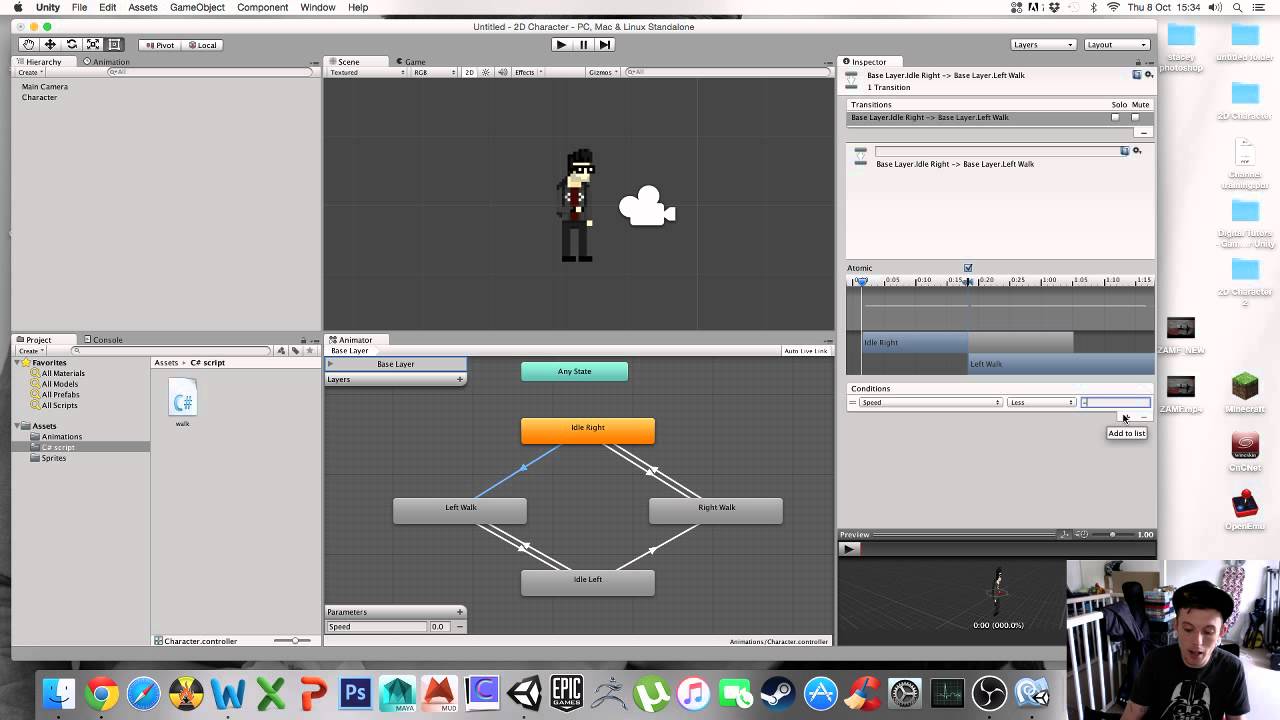 Unity part 4 - implementation of C# code and making adjustments to our ...