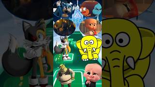 Sonic 🆚 Huggy Buggy 🆚 Baby Boss 🆚 Shrek Tileshop EDM Rush Coffin Dance 🕺⚰️🕺 Who Is Best #shorts #yt