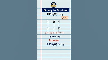 How to find Binary to Decimal -5  #numberconversion #binarynumbers #codecompiler19